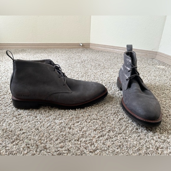 Cole Haan Other - Cole Haan Berkshire Lug Chukka Boots Pavement Gray Men's Size 9 Leather Nubuck